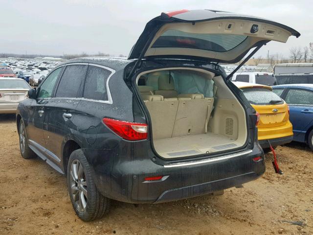 5N1AL0MM3DC316274 - 2013 INFINITI JX35 BASE GRAY photo 3