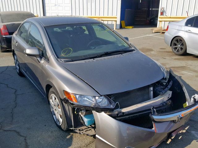 2HGFA16578H329979 - 2008 HONDA CIVIC LX GRAY photo 1