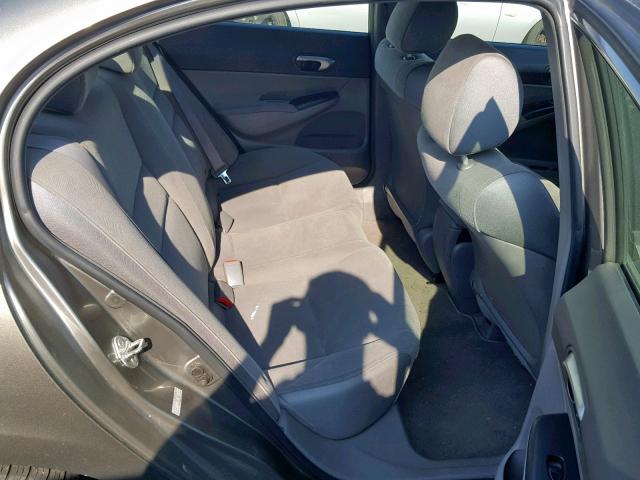 2HGFA16578H329979 - 2008 HONDA CIVIC LX GRAY photo 6