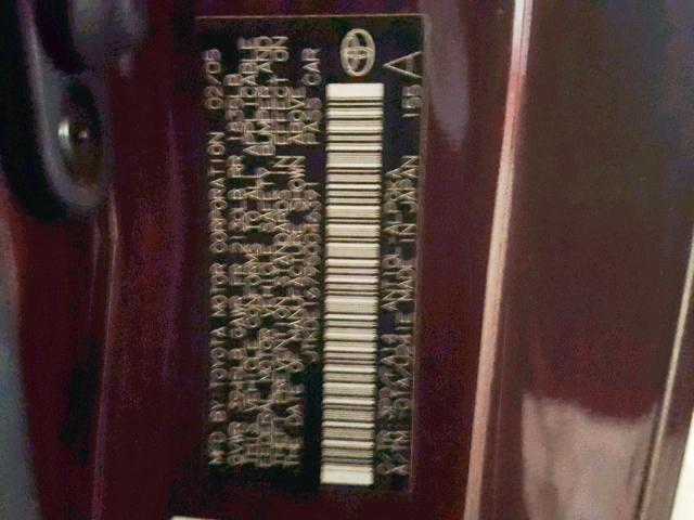 JTKDE167950046391 - 2005 TOYOTA SCION TC 勃艮第红 照片 10