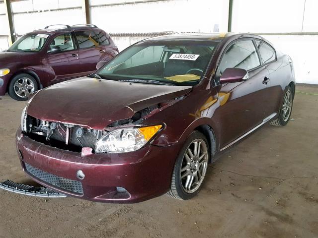 JTKDE167950046391 - 2005 TOYOTA SCION TC 勃艮第红 照片 2