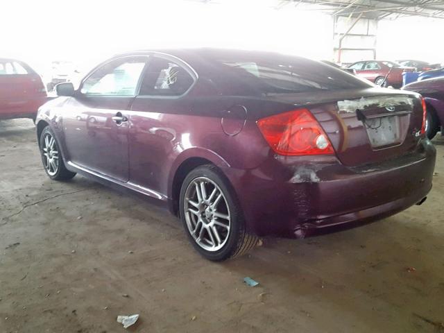JTKDE167950046391 - 2005 TOYOTA SCION TC 勃艮第红 照片 3