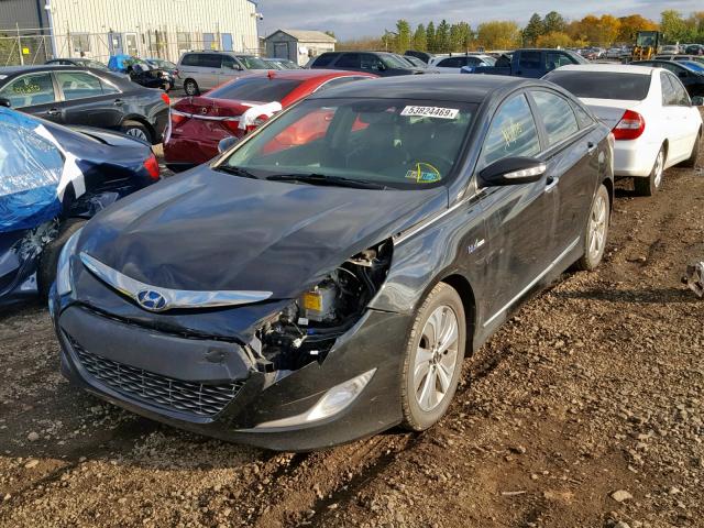 KMHEC4A43DA102071 - 2013 HYUNDAI SONATA HYB BLACK photo 2