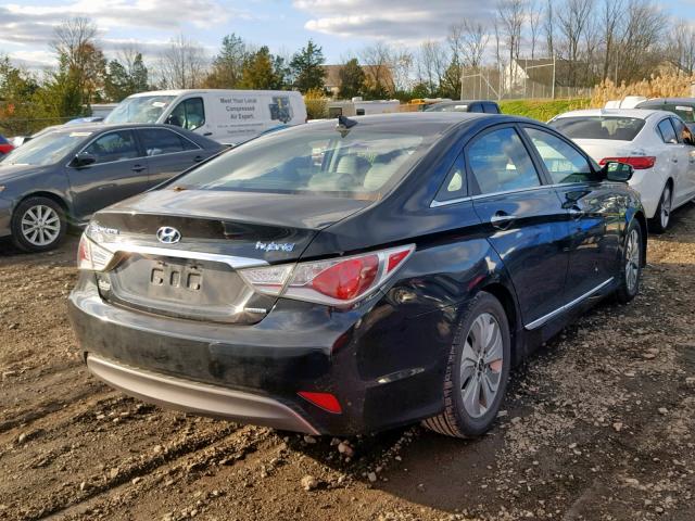 KMHEC4A43DA102071 - 2013 HYUNDAI SONATA HYB BLACK photo 4