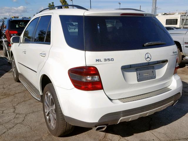 4JGBB86E88A303887 - 2008 MERCEDES-BENZ ML 350 WHITE photo 3