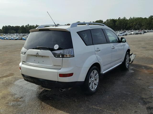 JA4LS31W19Z005691 - 2009 MITSUBISHI OUTLANDER WHITE photo 4