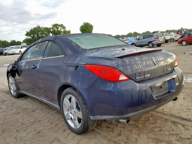 1G2ZH361684252765 - 2008 PONTIAC G6 GT BLUE photo 3