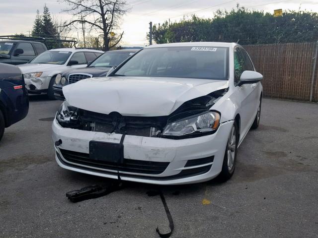 3VW2A7AU9FM084855 - 2015 VOLKSWAGEN GOLF TDI WHITE photo 2