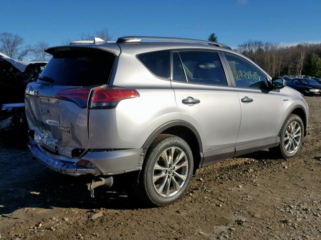 JTMDJREV3HD077070 - 2017 TOYOTA RAV4 HV LI SILVER photo 4