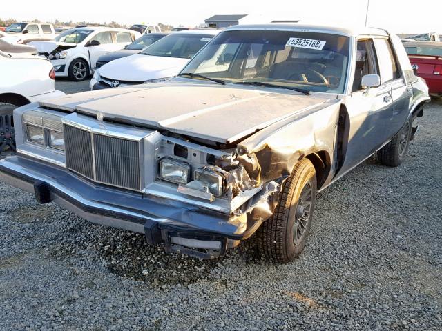 1C3BF66P7GX585633 - 1986 CHRYSLER FIFTH AVEN BLUE photo 2