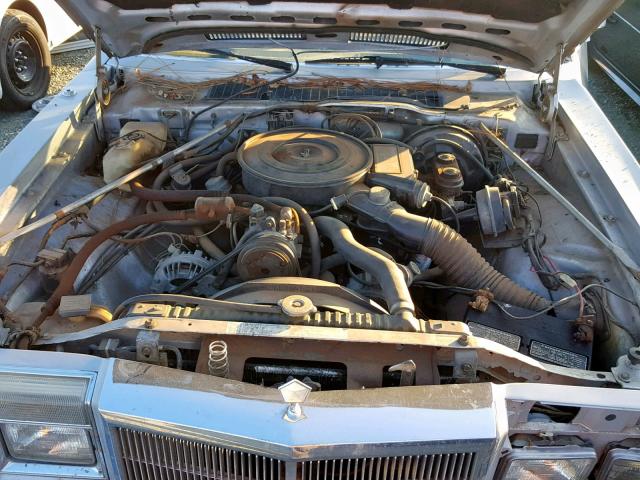 1C3BF66P7GX585633 - 1986 CHRYSLER FIFTH AVEN BLUE photo 7