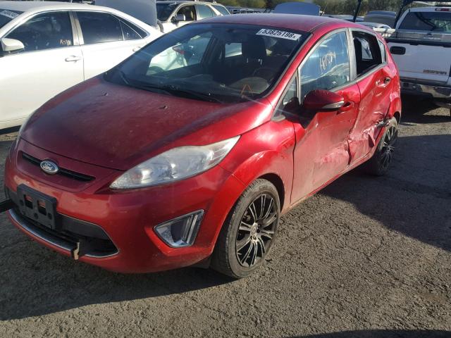 3FADP4FJ6BM167828 - 2011 FORD FIESTA SES RED photo 2