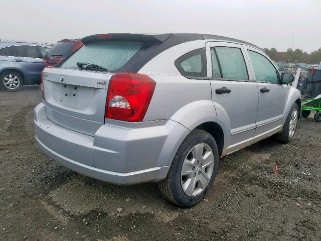 1B3HB48B67D411613 - 2007 DODGE CALIBER SX SILVER photo 4