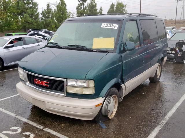 1GKDM19W3XB515421 - 1999 GMC SAFARI XT GREEN photo 2