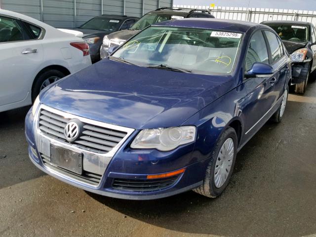 WVWJK73C67P019277 - 2007 VOLKSWAGEN PASSAT BLUE photo 2