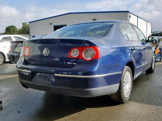 WVWJK73C67P019277 - 2007 VOLKSWAGEN PASSAT BLUE photo 4