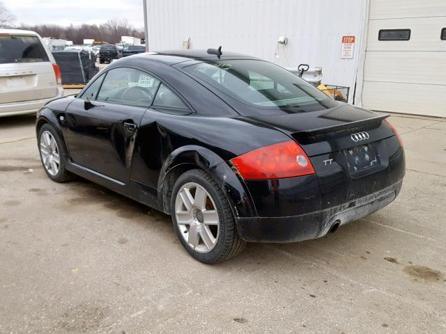 TRUSC28N551003480 - 2005 AUDI TT BLACK photo 3