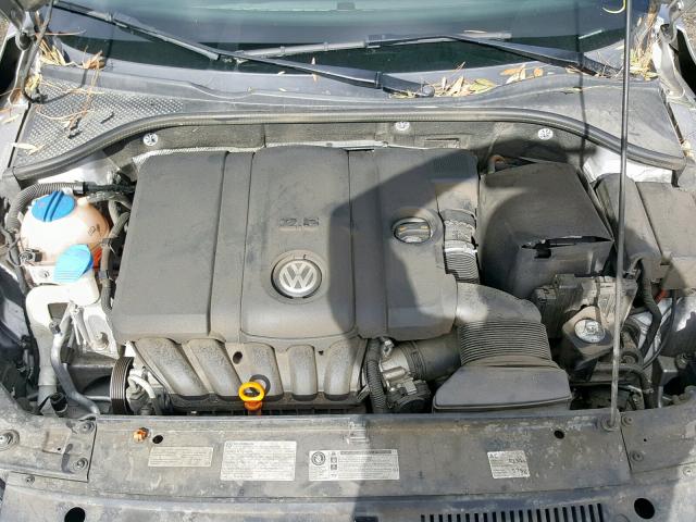 1VWAP7A37DC053796 - 2013 VOLKSWAGEN PASSAT S SILVER photo 7