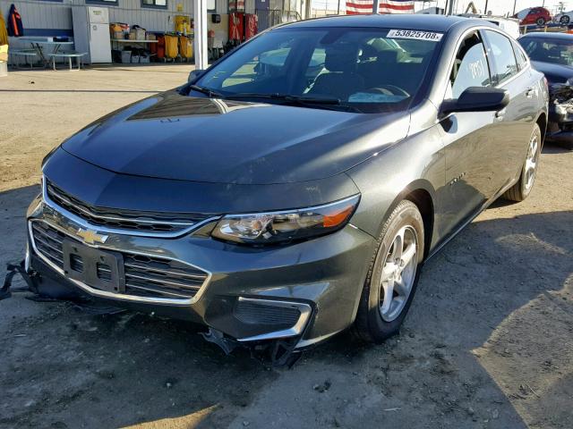 1G1ZB5ST9JF175991 - 2018 CHEVROLET MALIBU LS GRAY photo 2