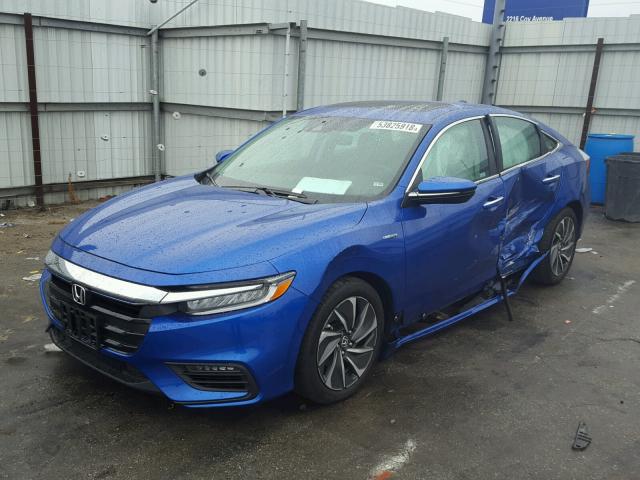 19XZE4F95KE000172 - 2019 HONDA INSIGHT TO BLUE photo 2