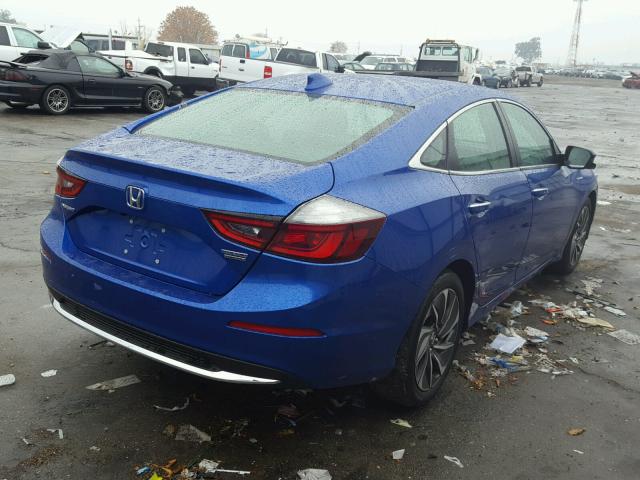 19XZE4F95KE000172 - 2019 HONDA INSIGHT TO BLUE photo 4