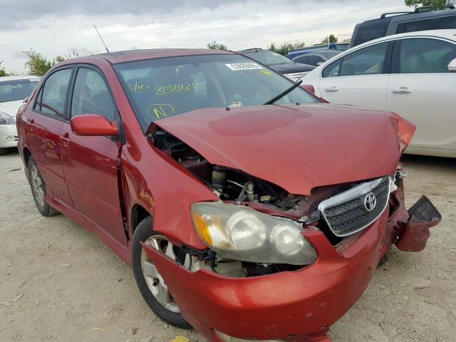 1NXBR32E47Z808164 - 2007 TOYOTA COROLLA S MAROON photo 1