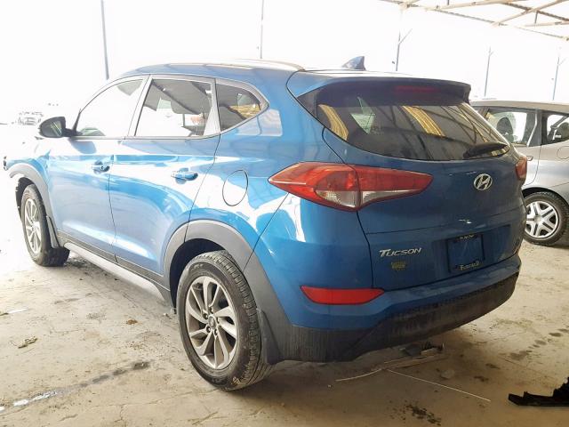 KM8J3CA40JU796172 - 2018 HYUNDAI TUCSON LIM BLUE photo 3