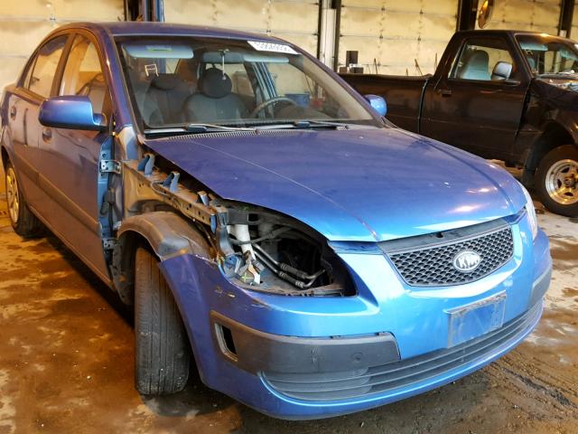 KNADE123766166471 - 2006 KIA RIO BLUE photo 1