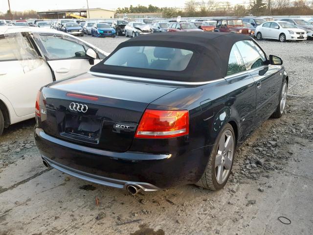 WAUDF48H29K011176 - 2009 AUDI A4 2.0T CA BLACK photo 4