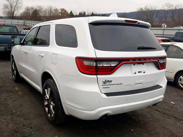 1C4RDJAG7FC133102 - 2015 DODGE DURANGO SX WHITE photo 3