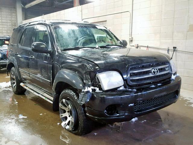 5TDBT48A74S226608 - 2004 TOYOTA SEQUOIA LI BLACK photo 1