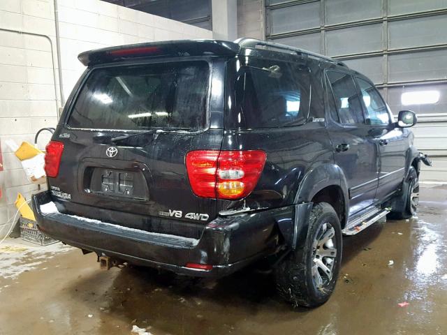 5TDBT48A74S226608 - 2004 TOYOTA SEQUOIA LI BLACK photo 4