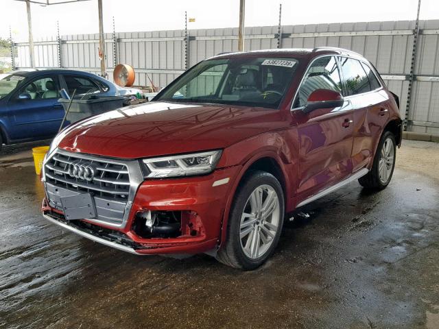 WA1BNAFY5J2116761 - 2018 AUDI Q5 PREMIUM RED photo 2