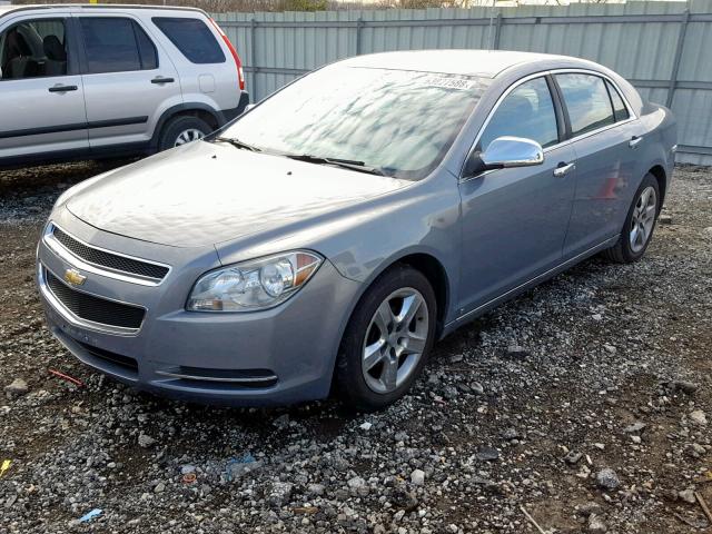1G1ZH57B39F166469 - 2009 CHEVROLET MALIBU 1LT BLUE photo 2
