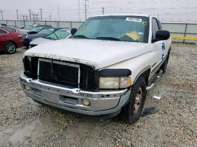 3B7HC13Z6YM207172 - 2000 DODGE RAM 1500 WHITE photo 2