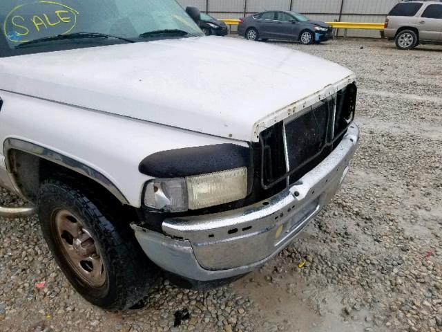 3B7HC13Z6YM207172 - 2000 DODGE RAM 1500 WHITE photo 9