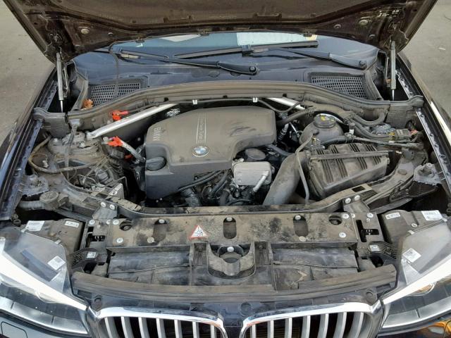 5UXXW3C58G0R20506 - 2016 BMW X4 XDRIVE2 BLACK photo 7