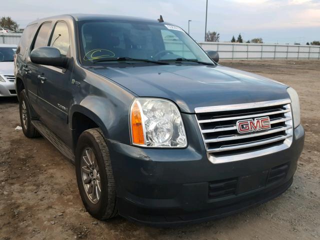 1GKFK13519R106360 - 2009 GMC YUKON HYBR GRAY photo 1