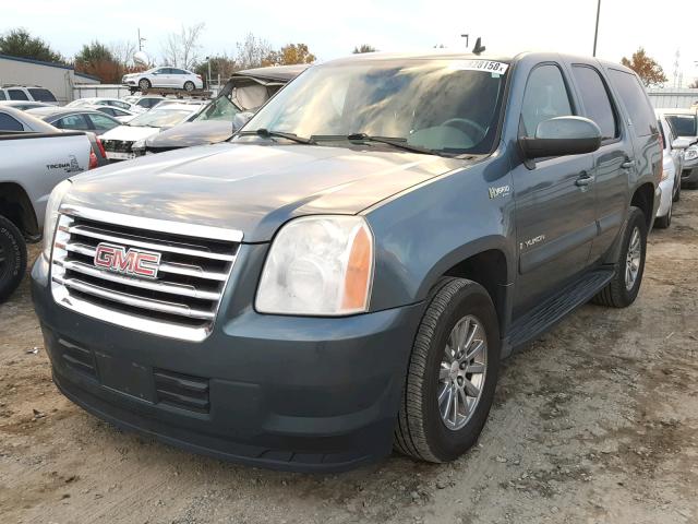 1GKFK13519R106360 - 2009 GMC YUKON HYBR GRAY photo 2