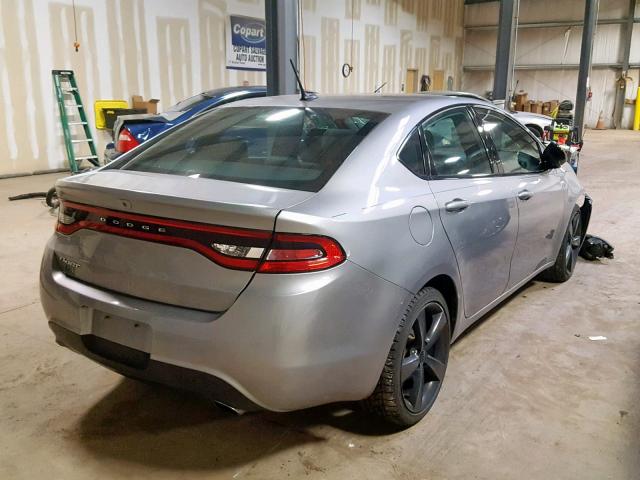 1C3CDFBB4FD180673 - 2015 DODGE DART SXT SILVER photo 4