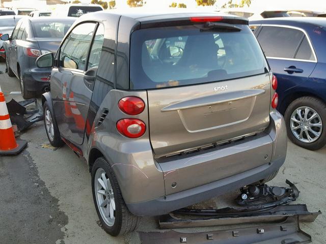 WMEEJ31X29K232943 - 2009 SMART FORTWO PUR BROWN photo 3