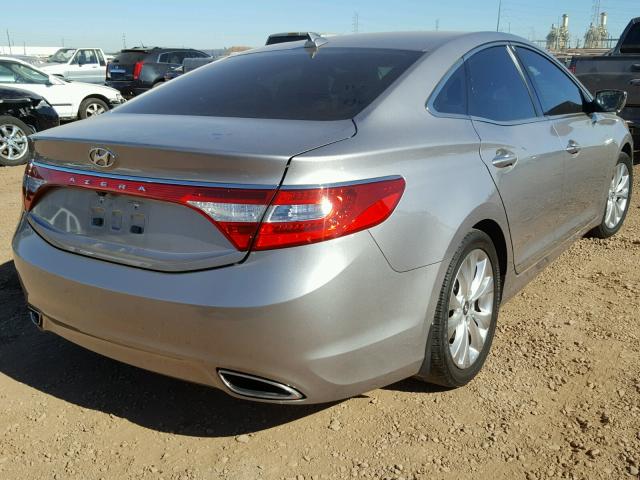 KMHFG4JGXDA221464 - 2013 HYUNDAI AZERA SILVER photo 4