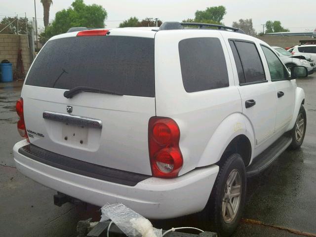 1D4HB48N54F122704 - 2004 DODGE DURANGO SL WHITE photo 4