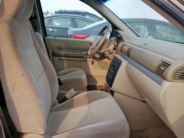 2FMZA51645BA56707 - 2005 FORD FREESTAR S TAN photo 5