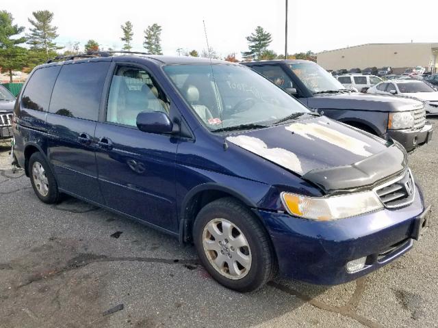 5FNRL18844B089741 - 2004 HONDA ODYSSEY EX BLUE photo 1