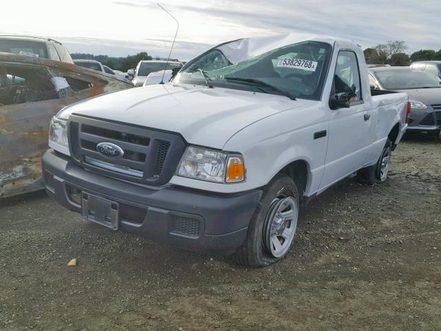 1FTYR10D27PA41152 - 2007 FORD RANGER WHITE photo 2