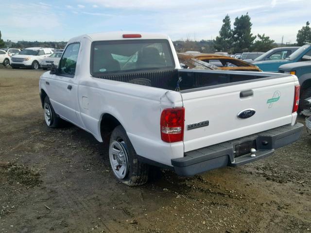 1FTYR10D27PA41152 - 2007 FORD RANGER WHITE photo 3