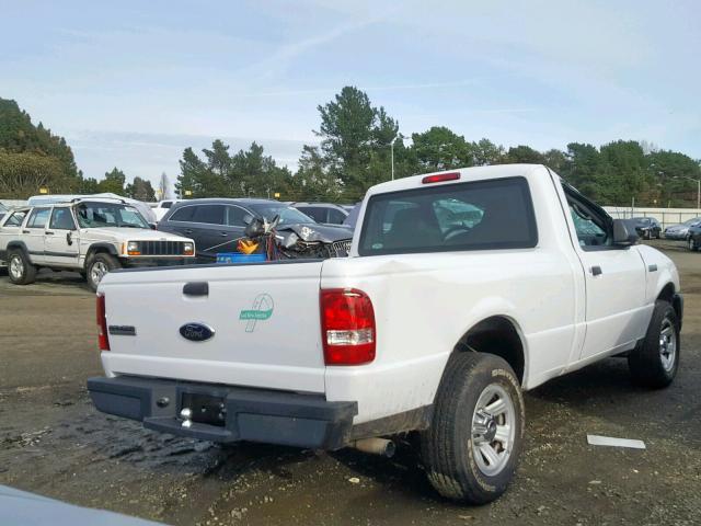 1FTYR10D27PA41152 - 2007 FORD RANGER WHITE photo 4