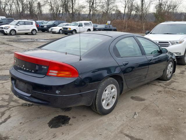 2B3AD46RX2H132978 - 2002 DODGE INTREPID S BLACK photo 4