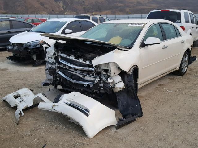 1G1ZC5E06CF329350 - 2012 CHEVROLET MALIBU 1LT WHITE photo 2